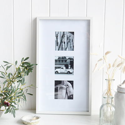 Weston Photo Frame.  White Furniture and home decor accessories for the New England styled home for all country, coastal and city houses