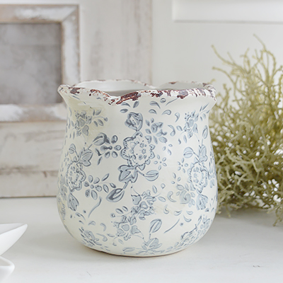 Claremont Pots for styling New England, Coastal, modern farmhouse and country interiors