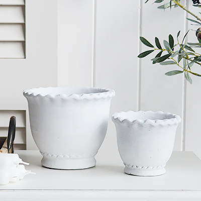 Grey Stone Bowls from The White Lighthouse coastal, New England and country furniture and home decor accessories UK
