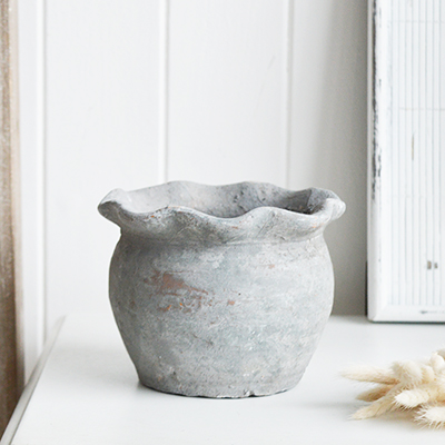 Grey Stone Bowls from The White Lighthouse coastal, New England and country furniture and home decor accessories UK