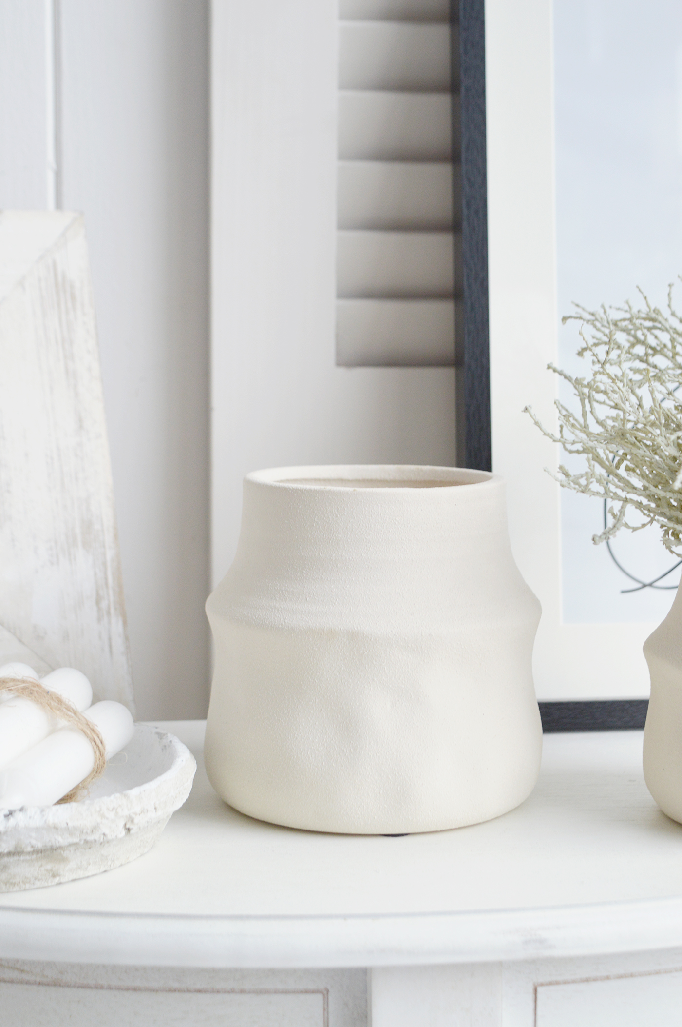 Harvard Textural Ceramic Pots - New England, coastal, modern farmhouse and country homes interiors and furniture