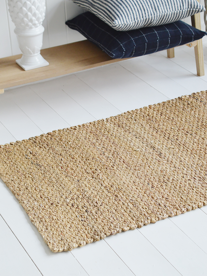 The natural contrasting striped in the woven runner make it a striking and hard wearing addition to your home.. Just perfect for our New England styled interiors for coastal, city and country homes in a simple but gorgeous style. Bridgewater Runner 
