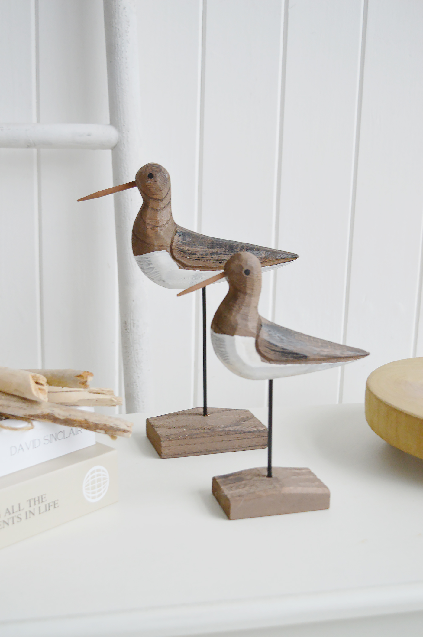 The set of 2 seabirds is ideal for Hamptons, nautical or modern coastal styled homes.