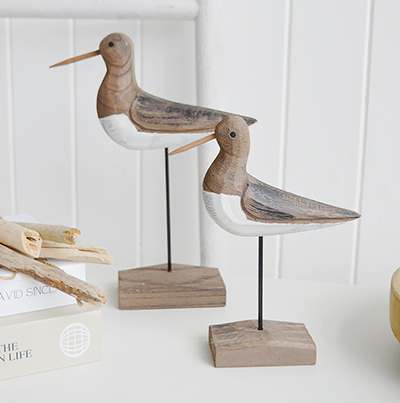 The set of 2 seabirds is ideal for Hamptons, nautical or modern coastal styled homes.