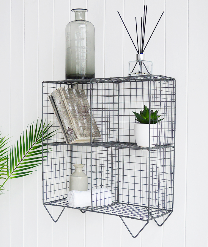 Brooklyn Insdustrial Shelf Wall Mounted or freestanding from The White Lighthouse Furniture Hallway Shelving