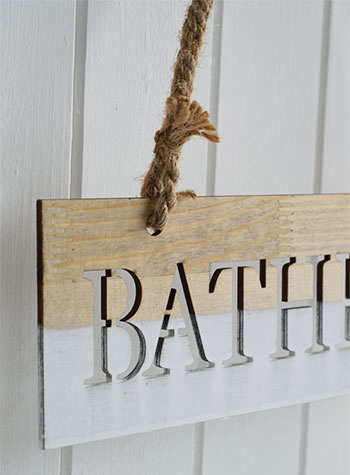 Bathroom sign on ropr