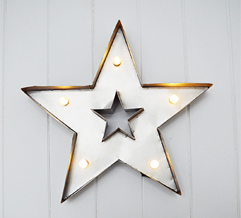 Wall Hung silver star