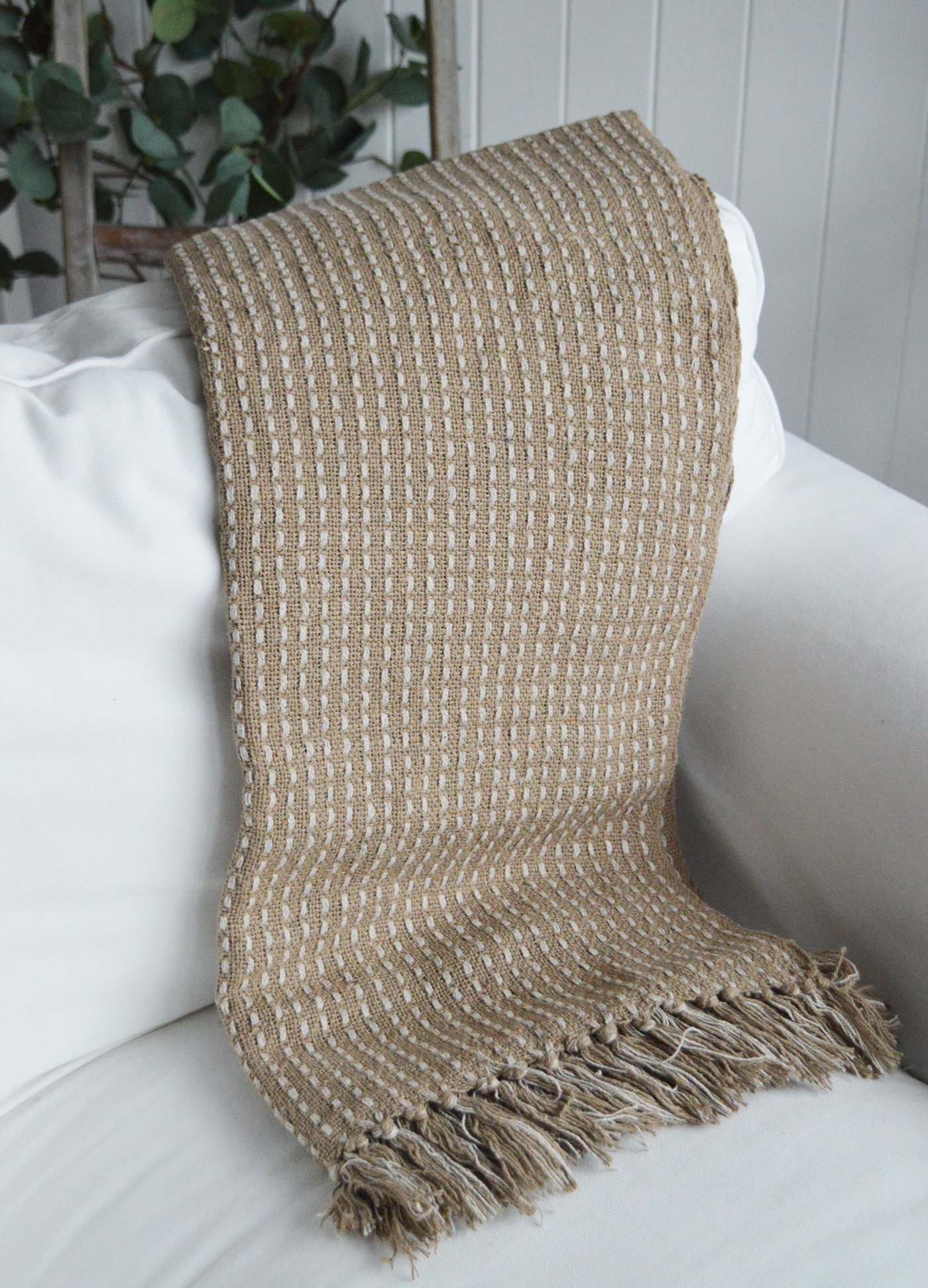 Camden range of throws, for New England style homes modern farmhouse, country and coastal interiors