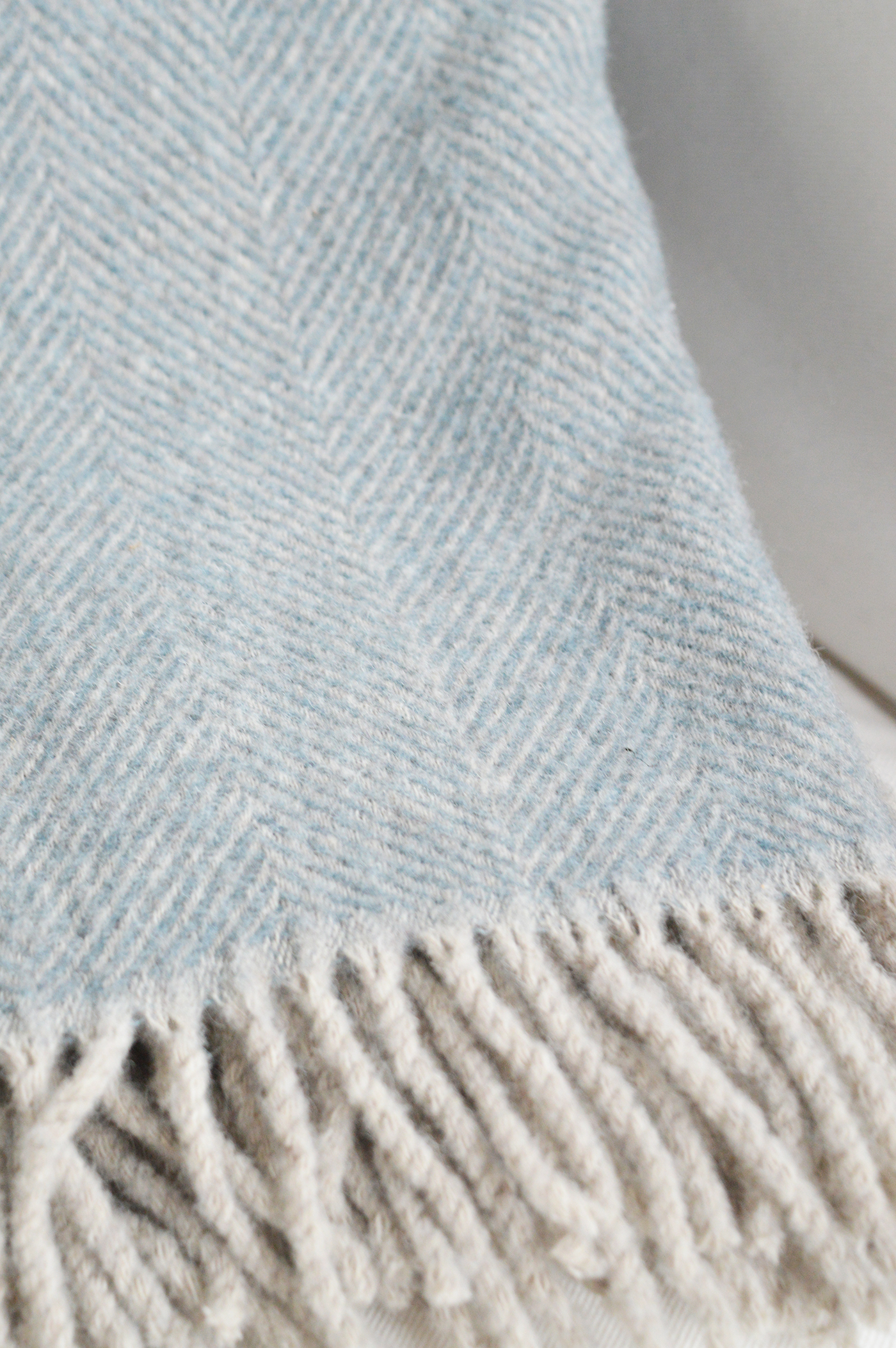 Sudbury blues wool throws - New England Coastal, Modern Farmhouse, Country Furniture and Interiors