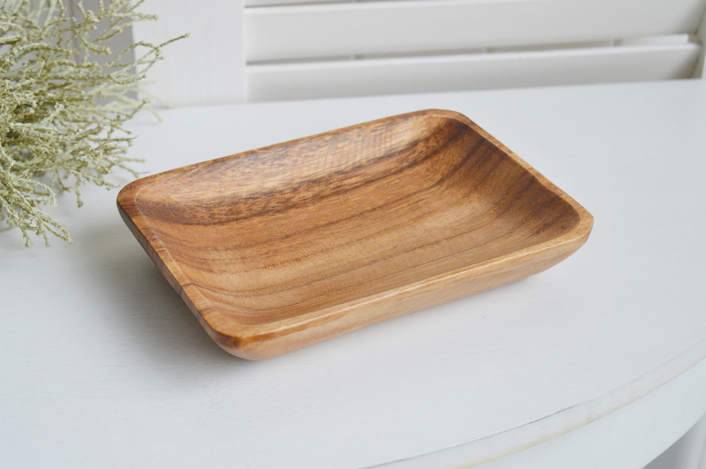 Tisbury wooden Tray for New England, farmhouse,  Country and coastal homes and interior decor from The White Lighthouse Furniture