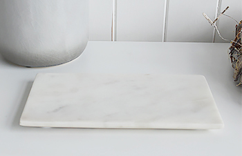 White marble tray