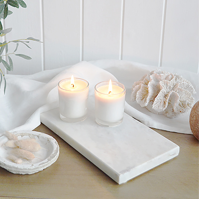 White marble tray