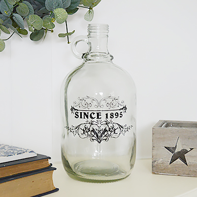 A rusctic grey stone jar with handles. Vintage charm and texture are in abundance with our beautiful piece of stoneware. In a grey stone finish, it is perfect to fill with our faux Eucalyptus or olive stalks. 