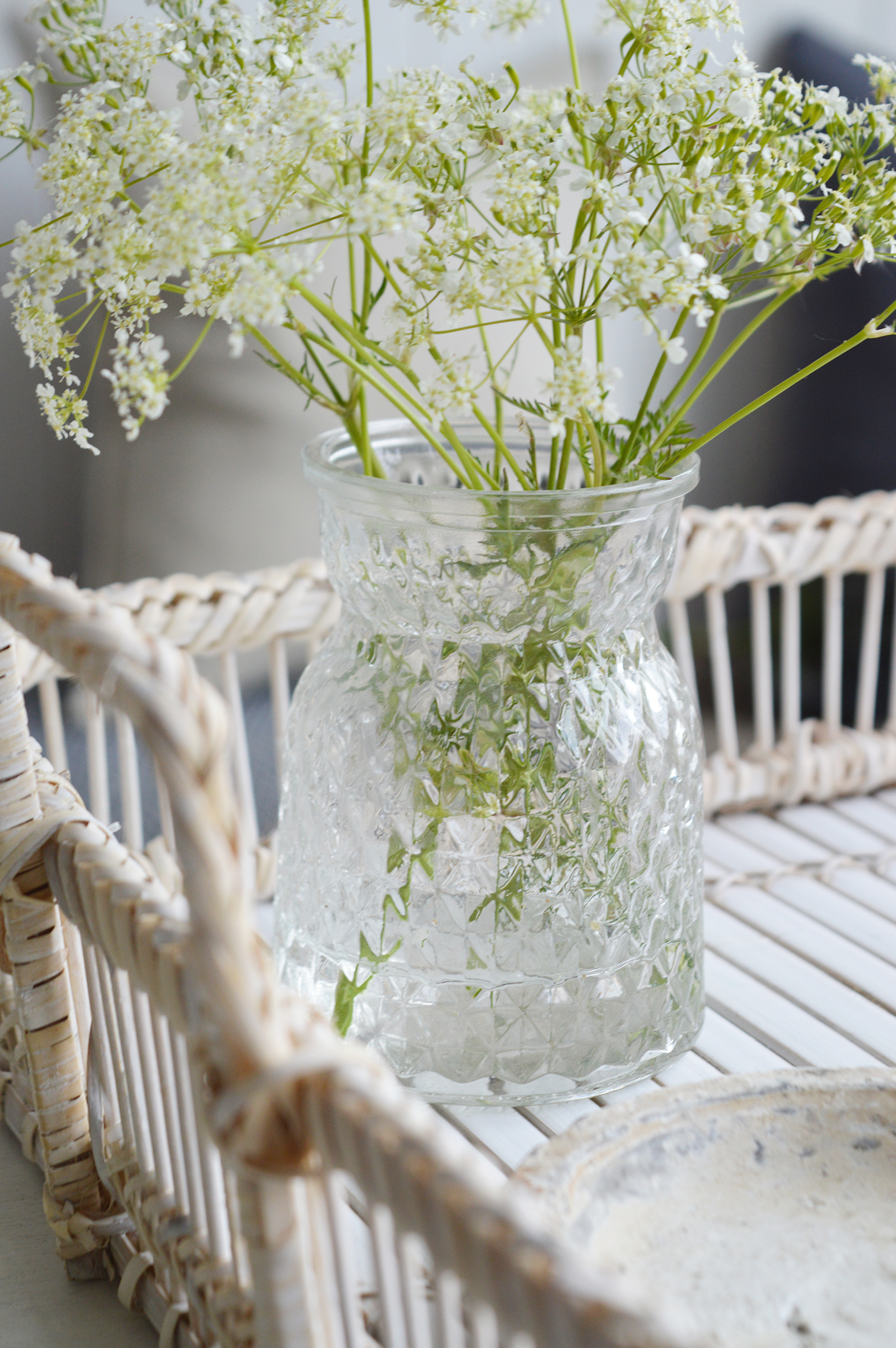 Vintage Glass Bud Vase from The White Lighthouse coastal, New England and country furniture and home decor