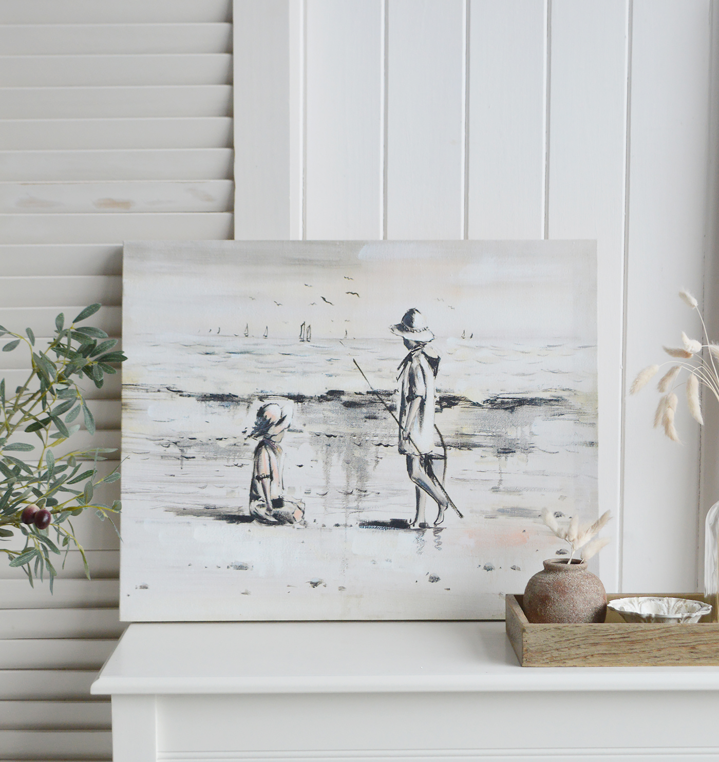 New England Wall Art Oil Canvas "A Sea Breeze"