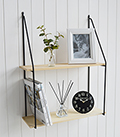 Boston Bohemian Industiral wall shelf with 2 shelves