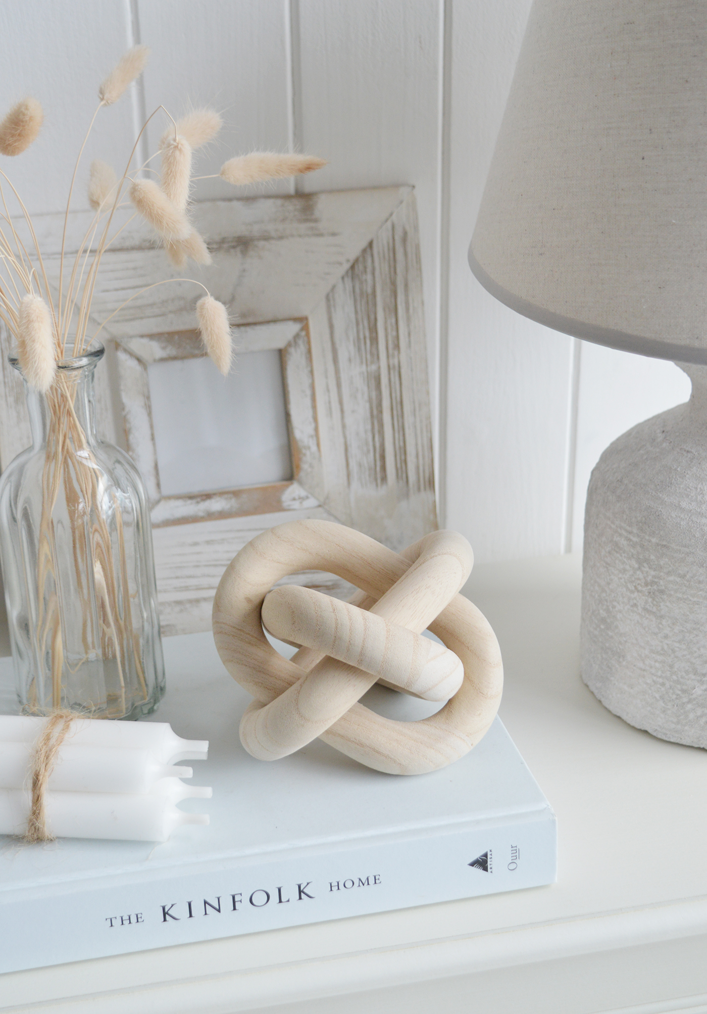 Wooden Knot Sculpture - Shelf, Coffee Table and Console Styling in Modern Farmhouse, Country and Coastal homes and Interiors