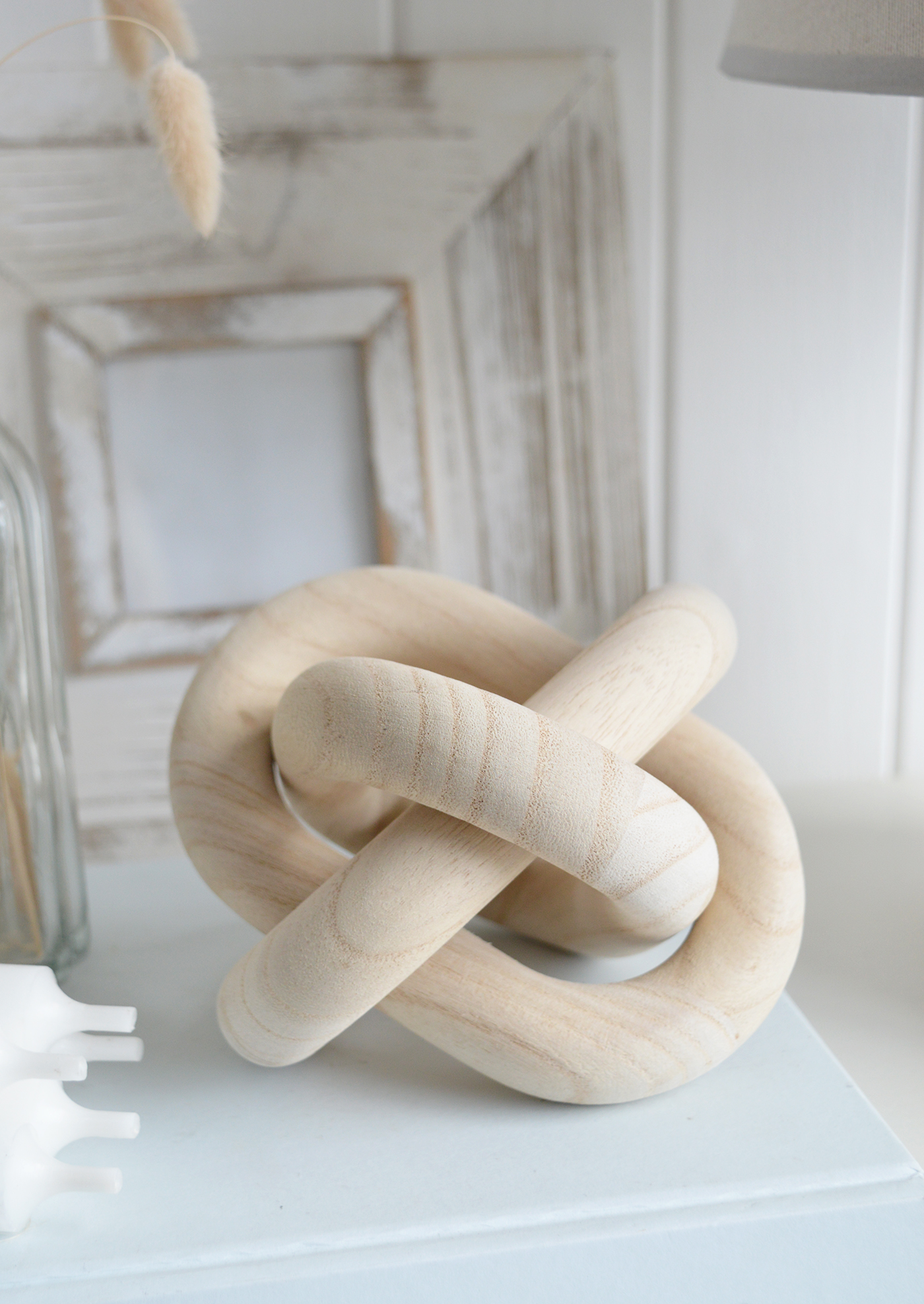 Wooden Knot Sculpture - Shelf, Coffee Table and Console Styling in Modern Farmhouse, Country and Coastal homes and Interiors