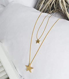 The White Lighthouse Furniture new England Lifestyle for Country and Coastal Living - gold star necklace