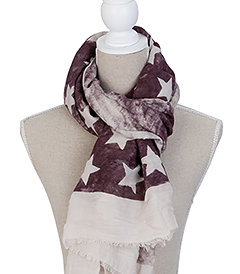 The White Lighthouse Furniture new England Lifestyle for Country and Coastal Living - brugandy star scarf