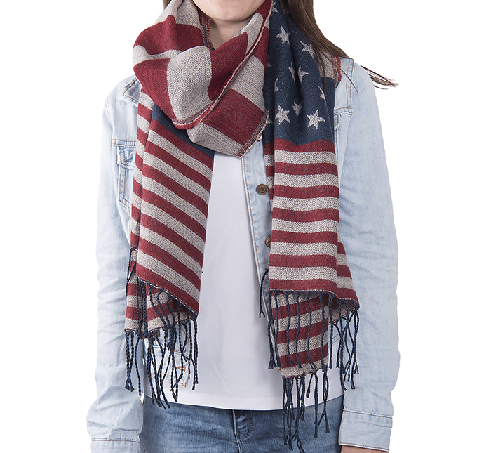 The White Lighthouse Furniture new England Lifestyle for Country and Coastal Living - stars and tripes scarf