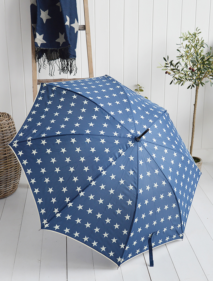 navy star umbrella