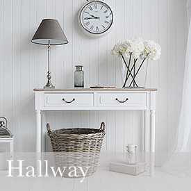 White Hallway Furniture Ideas 