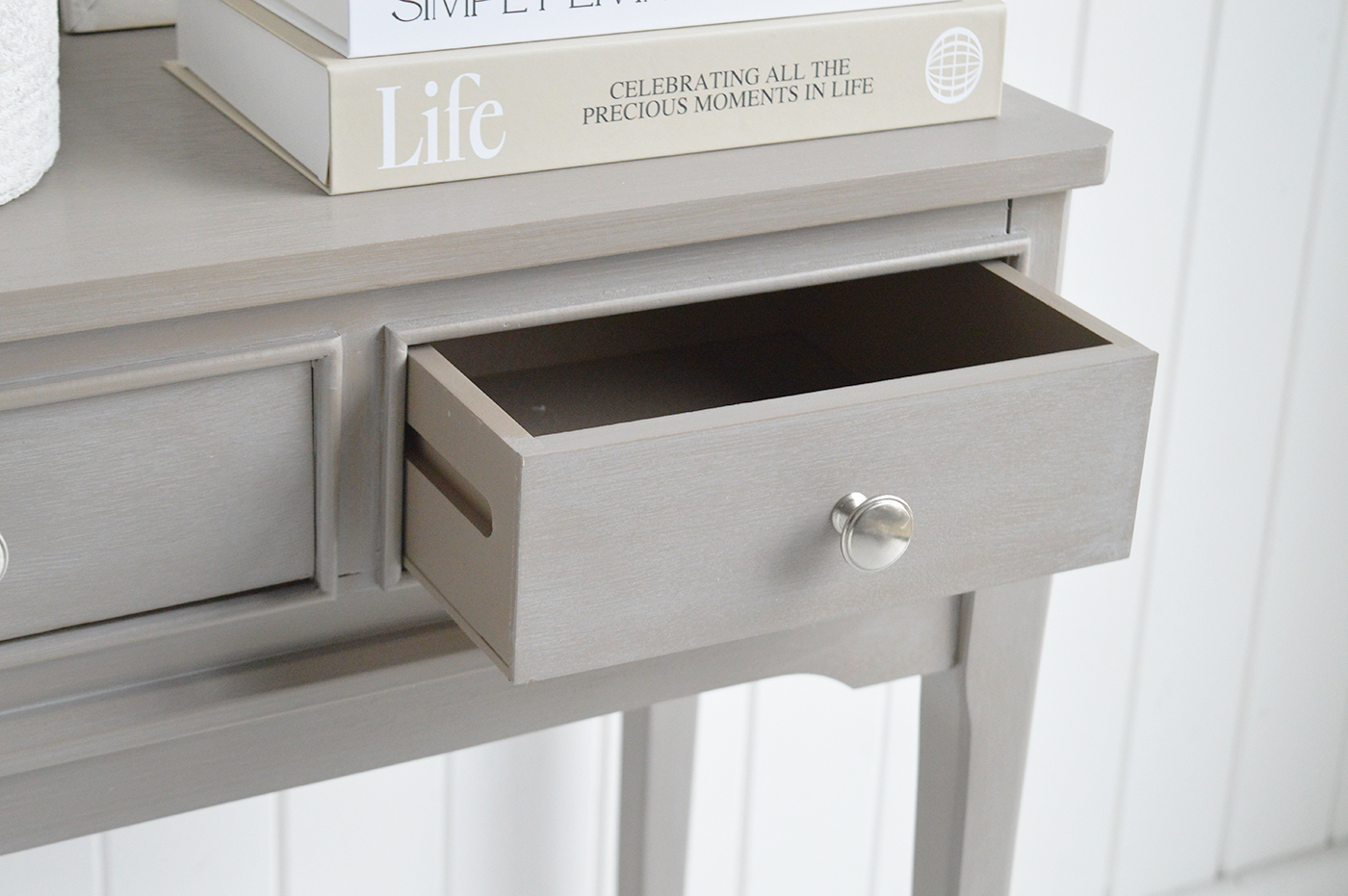 Ideal for layering with ceramics, lamps and decorative books, the Bristol Small Console Table creates effortless styling in modern coastal interiors.