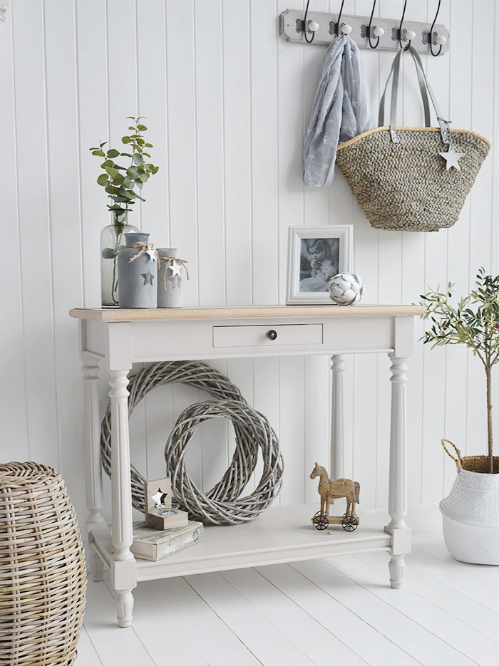 The White Lighthouse Brittany Cosnsole Hall table from The White Lighthouse Country, Coastal and New England Hallway furniture