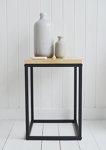 The Brooklyn side lamp table from The White Lighthouse Hallway furniture