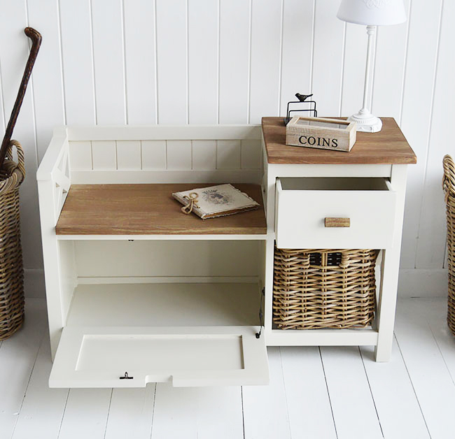 Hall table shop with seat