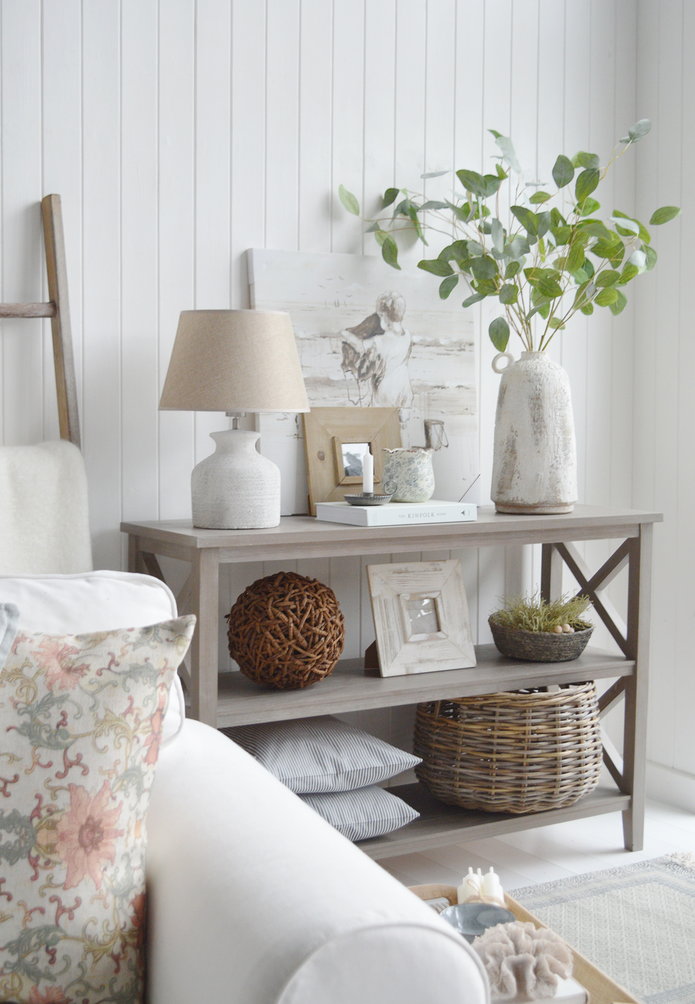 Cambridge Console Table for New England hallway furniture. Coastal, country and modern farmhouse interiors