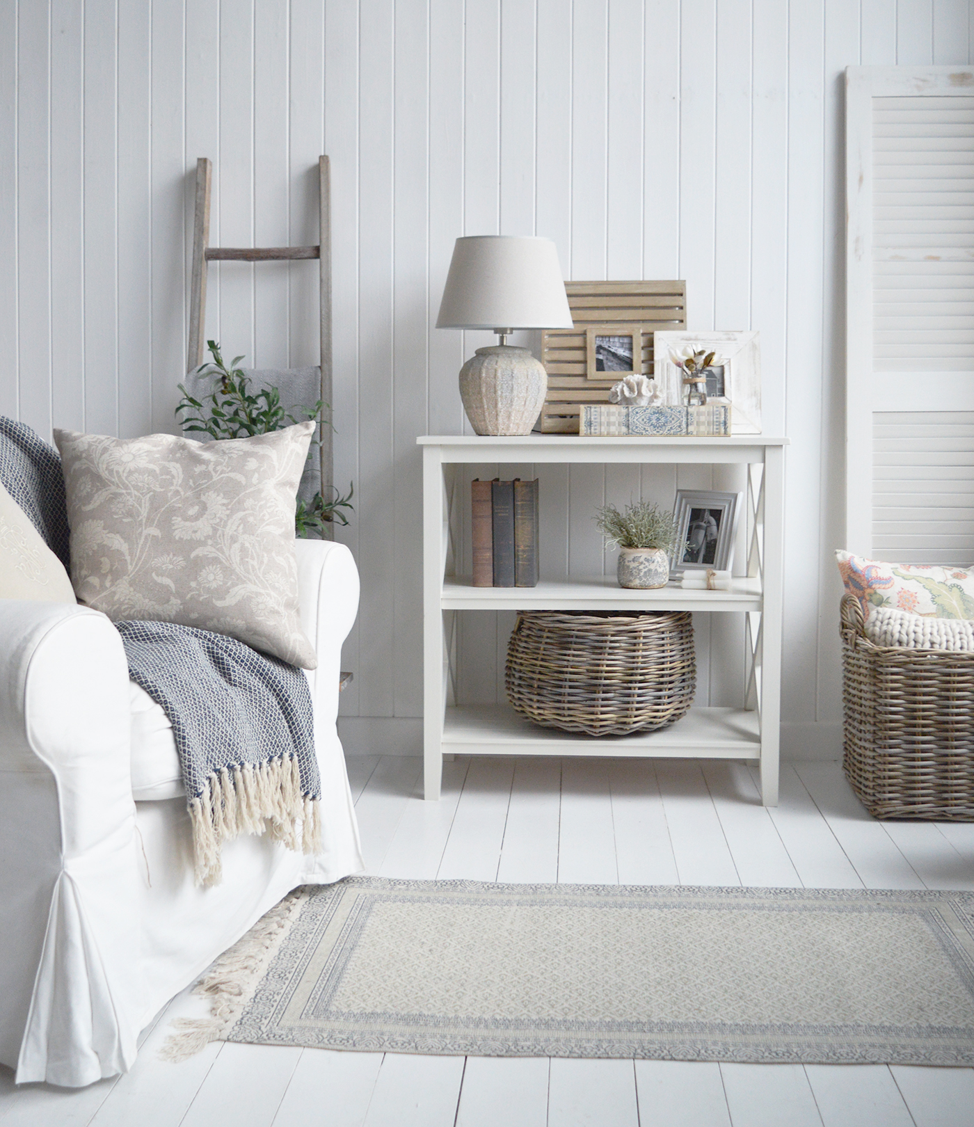 The Ivory Cambridge Console Table - When For a more casual and rustic look, opt for a console with distressed finishes or a reclaimed wood design.