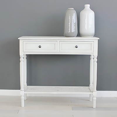 Hastings off white console atble Console Table. Console tables with shelf. Hallway furniture and hall table. Ideal for hall or living room in New England style homes for country, coastal, farmhouse and city homes