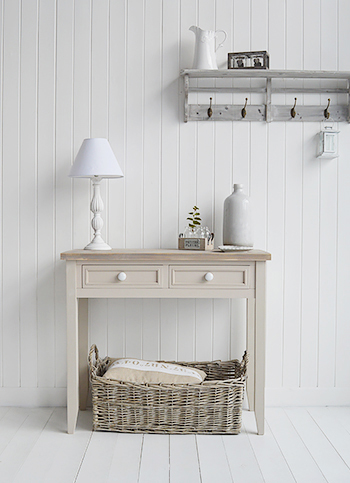 Kittery  Grey Console Table for hallway furniture