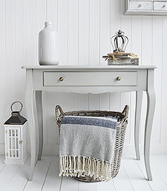 New Hampshire Grey Console Table or Dressing Table with large drawer