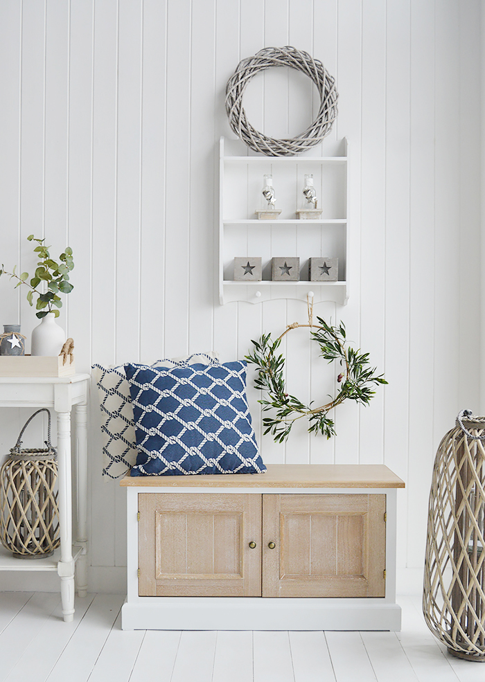 Canterbury Storage Bench TV Unit. Hallway Furniture