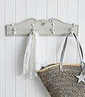 Parisian Grey Triple Hook, rack for coats or bathroom