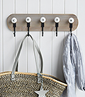 COATS Coat Rack - Simple Stylish Coat Storage for Hallway. The White Lighthouse Furniture for Coastal, New England, Country and Scandinavian Style Home Interiors