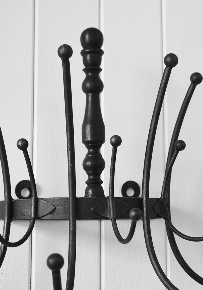 Litchfield coat rack for entry way or hallway furniture and storage solutions