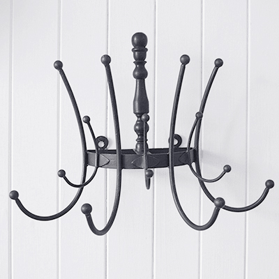 Litchfield coat rack for entry way or hallway furniture and storage solutions