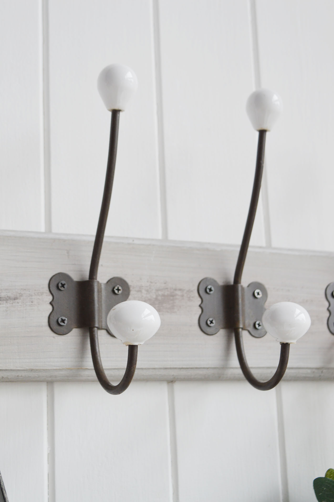 The White Lighthouse Hallway Furniture. New Englang style coat hooks 