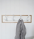 Coat rack for small hallway furniture from The White Lighthouse Hall Furniture in New England Country and Coastal Furniture