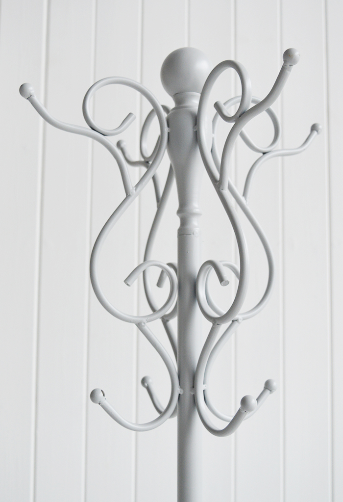 Stamford Grey coat stand rack. Hallway Coat Storage