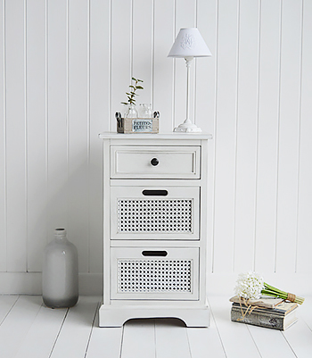 Colonial White Furniture - Lamp Table with drawers