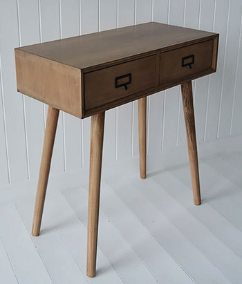 Scandi inspired Henley conosle table for New England, cottage and beach homes. Ideal hallway furniture