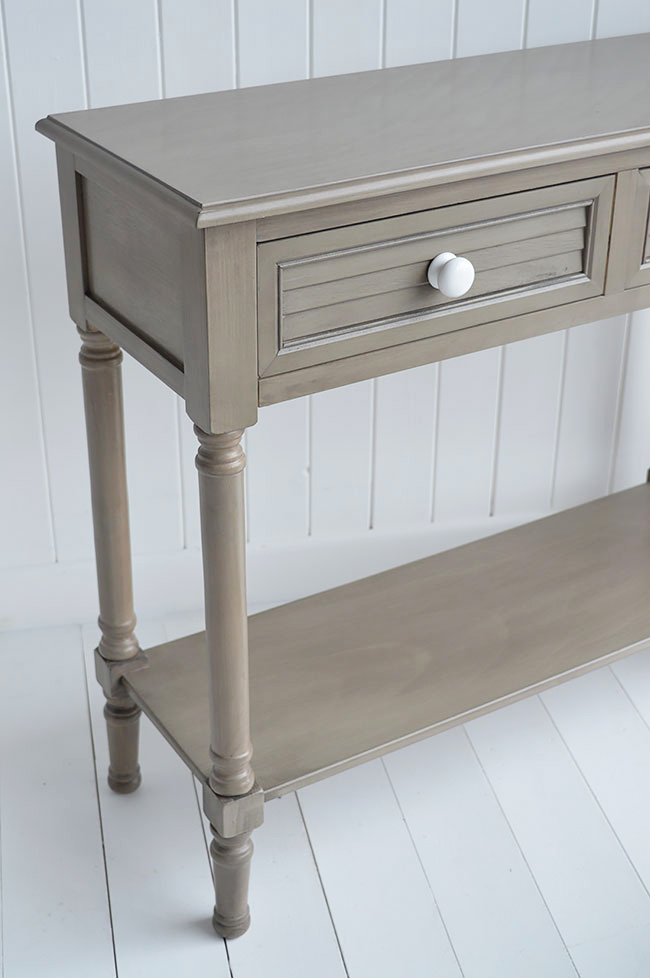 Newport French Grey Console Table for hall and living room furniture