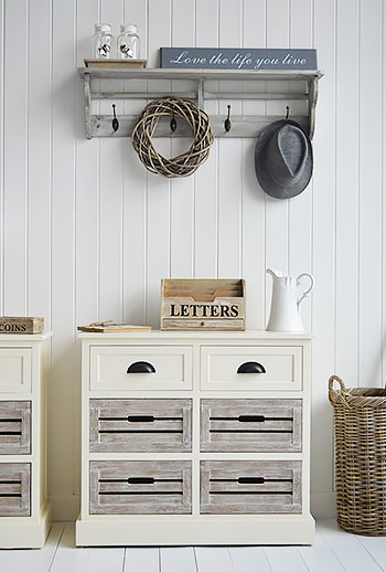 Norfolk cream sideboard for cottage hall furniture