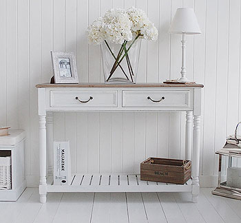 Country cottage console on sale table