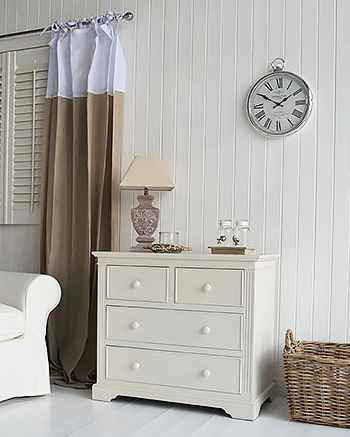 Rockport ivory chest of drawers. Ideal for bedroom furniture
